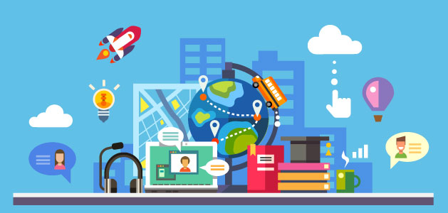 image of connected world